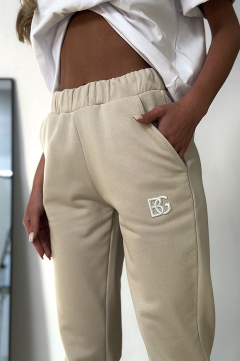 SPODNIE DAMSKIE BG BRAND | JASNY BEŻ
